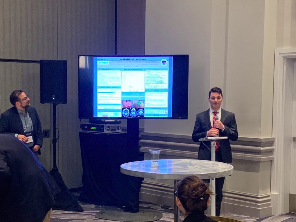 Mac Cook presented “Efficacy and toxicity of hypofractionated adjuvant radiotherapy in Merkel cell carcinoma” at an ePoster Discussion.